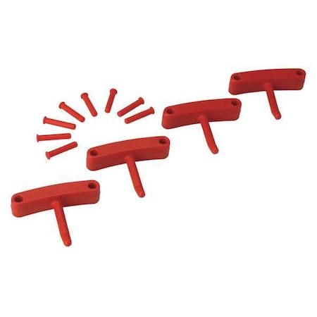 Repl Hook Tool Mount Red Poly PK4 by USA Vikan Cutter Parts