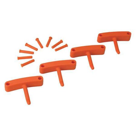 Repl Hook Tool Mount Orange Poly PK4 by USA Remco Cutter Parts