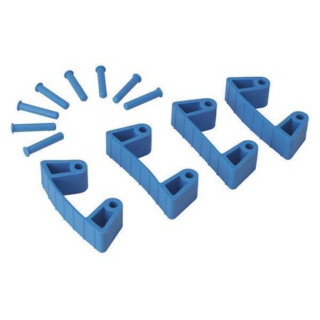 Repl Grabber Tool Mount Blue Rubber PK4 by USA Vikan Cutter Parts
