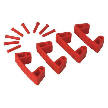 Repl Grabber Tool Mount Red Rubber PK4 by USA Vikan Cutter Parts