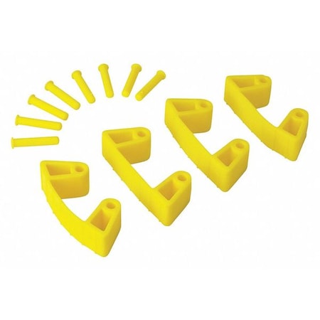 Repl Grabber Tool Mount Ylw Rubber PK4 by USA Vikan Cutter Parts