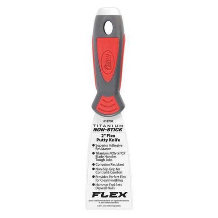 Putty Knife Flexible 2" Titanium by USA Clauss Putty & Joint Knives Spatulas Scrapers