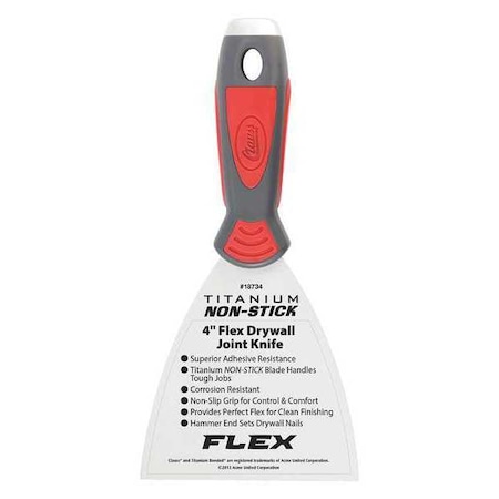 Joint Knife Flexible 4" Titanium by USA Clauss Putty & Joint Knives Spatulas Scrapers