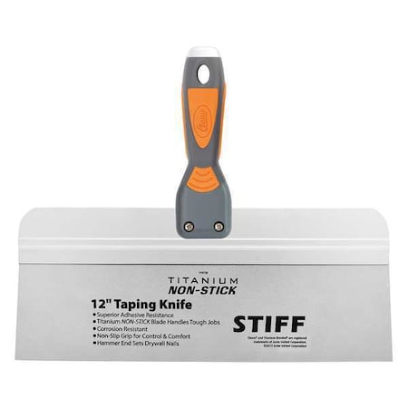 Taping Knife Stiff 12" Titanium by USA Clauss Putty & Joint Knives Spatulas Scrapers