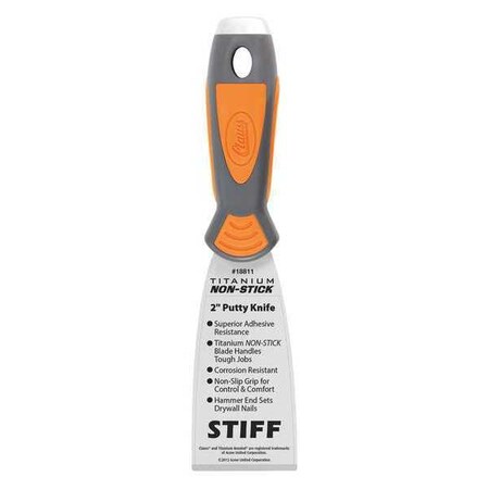 Putty Knife Stiff 2" Titanium by USA Clauss Putty & Joint Knives Spatulas Scrapers