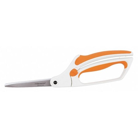 Scissors 8in L Orange/White Ambidextrous by USA Fiskars Snips Shears & Scissors