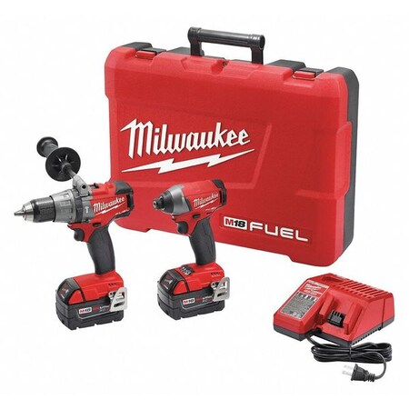 M18 Cordless Combination Kit 2 pcs. 5.0Ah by USA Milwaukee Cordless Power Tool Combination Kits