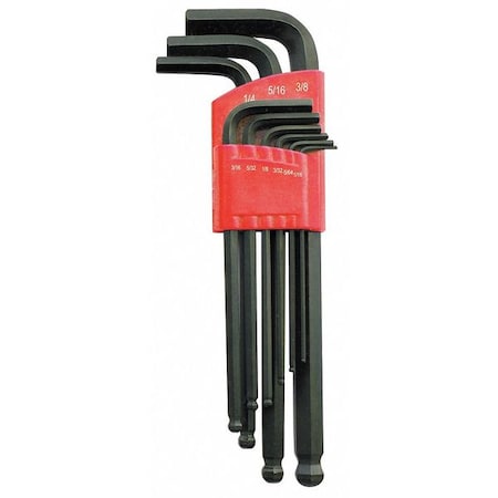 Ball End Hex Key Set Pieces 9 S26 by USA Westward Hex Key Sets