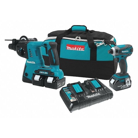 Cordless Combination Kit Li Ion 2 Tools by USA Makita Cordless Power Tool Combination Kits