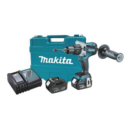 Cordless Hammer Drill Kit 8 1/8in.L by USA Makita Cordless Hammer Drills