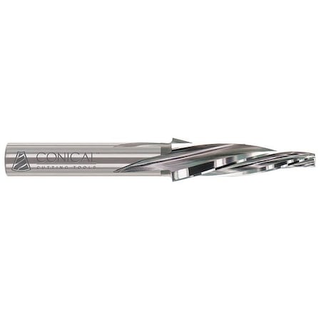 Spiral Tapered End Mill HSS 0.094in 3 FL Type LC 106 by USA Conical Tool High Speed Steel End Mills