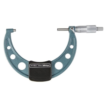 100 125/.01Mm Outside Mic Ratchet by USA Mitutoyo Micrometers