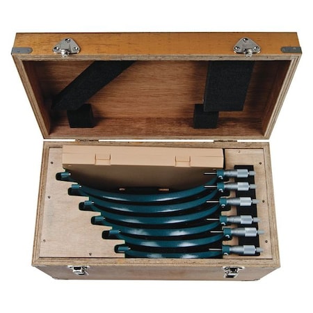 6 12In./.001In. 6 Pcs Outside Micromete by USA Mitutoyo Micrometer Sets