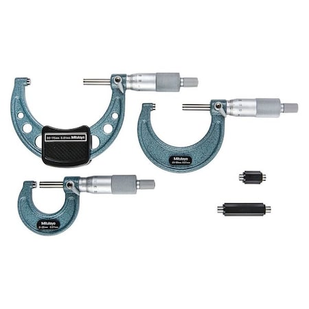 3 Pcs Outside Micrometer Set by USA Mitutoyo Micrometer Sets