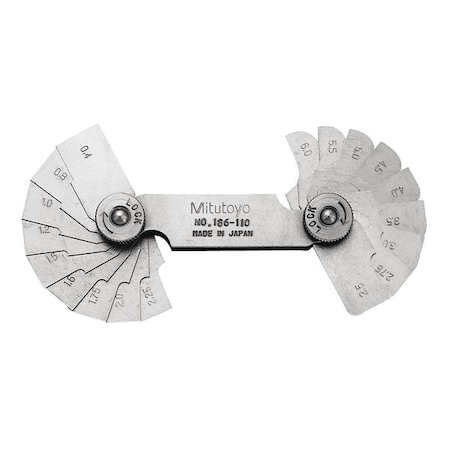 Radius Gage Type 186 110 by USA Mitutoyo Precision Measuring Radius Gauges