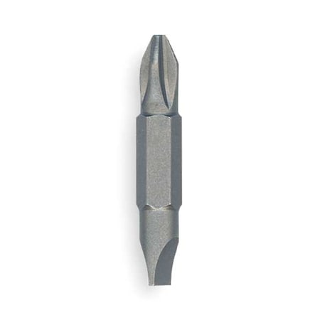 Insert Bit SAE 1/4" Hex #2/8F 10R PK2 by USA Irwin Screwdriver Bits