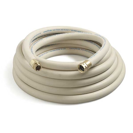 3/4" ID x 50 ft EPDM Coupled Washdown Hose 300 PSI WT by USA Value Brand Air Compressor Industrial Hoses
