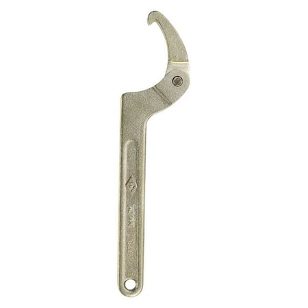 Adj. Hook Spanner Wrench L 11 in. by USA Ampco Spanner Wrenches