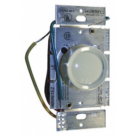 Fan Speed Control 5A Single Pole Ivory by Hubbell in US