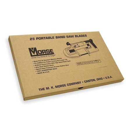 Portable Band Saw Blade Bimetal PK25 by USA Morse Portable Power Band Saw Blades