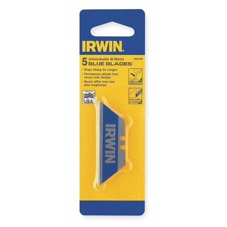 Utility Blade Bi Metal 3/4 In. W PK5 by USA Irwin Utility Knife Blades