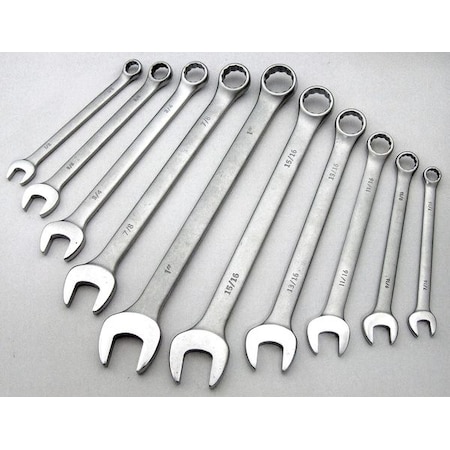 Combo Wrench Set Antislip 7/16 1 in 10Pc Type 4JMC1 by USA Westward Combination Wrench Sets