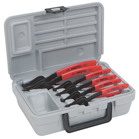 Retaining Ring Plier Set 0 90 Deg 6 pcs. by USA Proto Retaining & Lock Ring Pliers