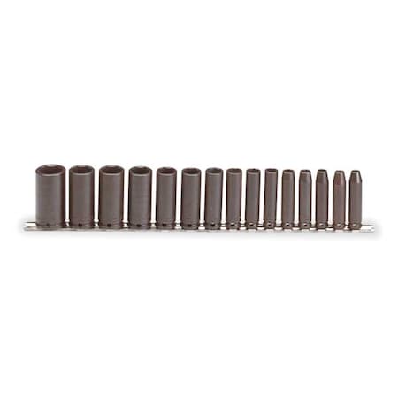 Impact Socket Set 3/8 In Dr 15 pc Type J72116 by USA Proto Socket Sets