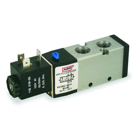 Solenoid Air Control Valve 1/2 In 24VDC Type M214SS 024 D by USA ARO Pneumatic Solenoid Air Control Valves