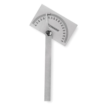 Protractor Steel 6 In by USA Westward Precision Measuring Protractors