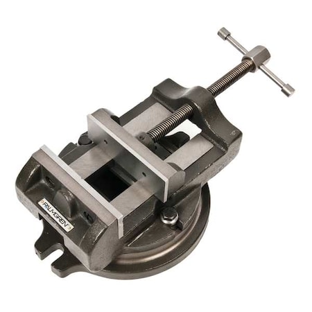 Machine Vise Swivel 6 In W 6 In D by USA Palmgren Bench Vises