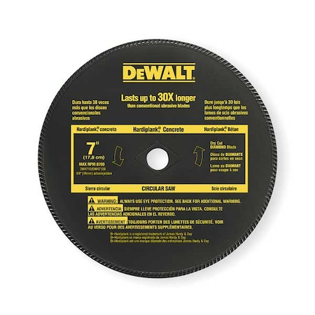 Diamond Saw Blade Metal 7 in. Dia. by USA Dewalt Diamond Power Saw Blades