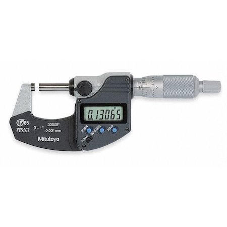 Electronic Micrometer IP65 0 1 In by USA Mitutoyo Micrometers