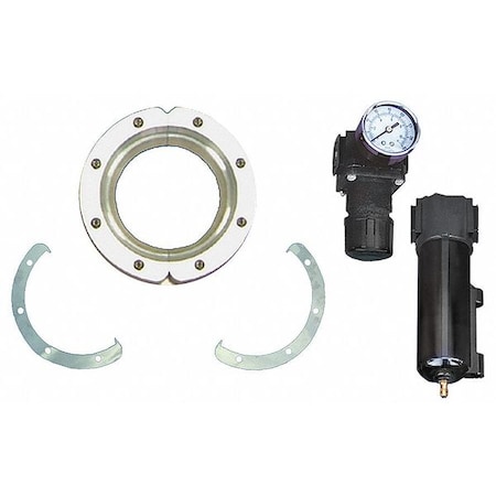 Air Wipe Kit 1/4 In NPT 2 In ID Al by USA Exair Compressed Air Knives