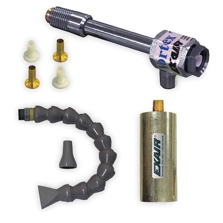 Vortex Tube SS 2 8 CFM 135 550 BtuH by USA Exair Pneumatic Vortex Tubes