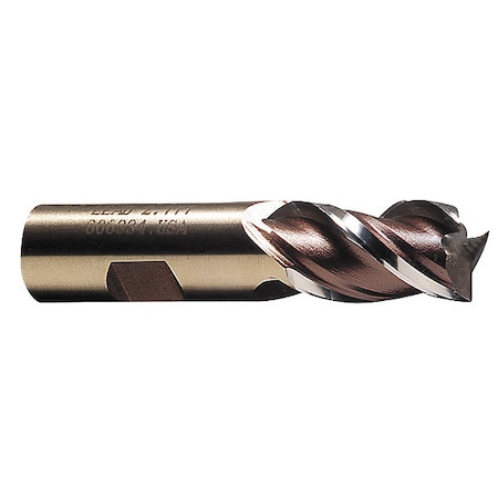 End Mill Cobalt 3/4 4 FL SGL Sq End CC by USA Cleveland Cobalt End Mills