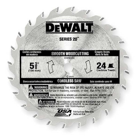 Crclr Saw Bld Crbde 5 3/8 In 24 Teeth by USA Dewalt Circular Power Saw Blades