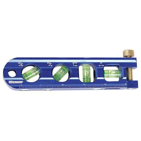 Magnetic Torpedo Level 6 1/4 In 4 Vials by USA Westward Box I Beam & Torpedo Levels