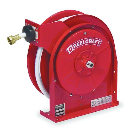 Hose Reel 1/2" 35 ft L 150 psi by USA Reelcraft Pneumatic Spring Return Hose Reels