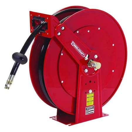 Hose Reel 1/2" 50 ft L 2 000 psi Type TH88050 OMP by USA Reelcraft Pneumatic Spring Return Hose Reels