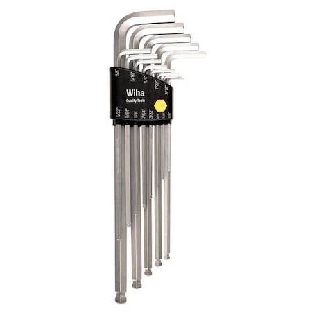 Ball End Hex Key Set Pieces 13 S17 Type 36998 by USA Wiha Hex Key Sets