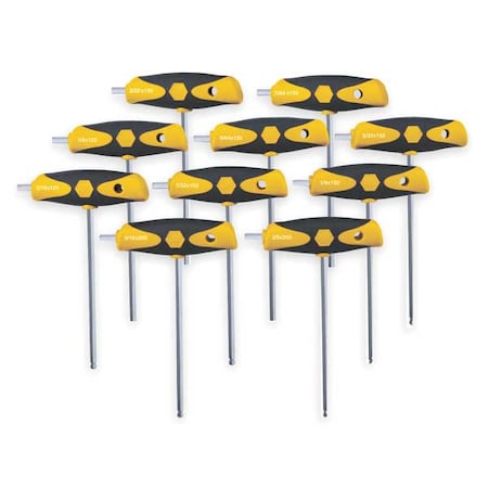 Ball End Hex Key Set Pieces 10 S12 Type 54097 by USA Wiha Hex Key Sets