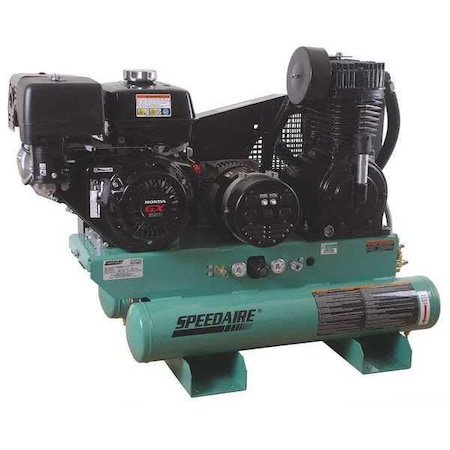 Compressor/Generator 13 HP 17CFM Max by USA Speedaire Air Compressor Gas Compressors & Generators
