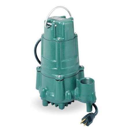 sump pump, 1 hp, 1-1/2in npt, 50ft max, ci