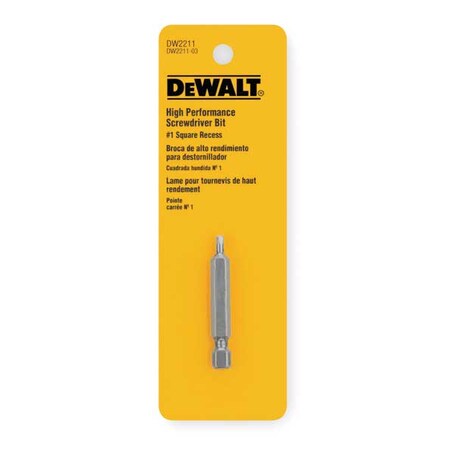 Power Bit SAE 1/4" Hex Power Drive #1 2 Type DW2211 by USA Dewalt Screwdriver Bits