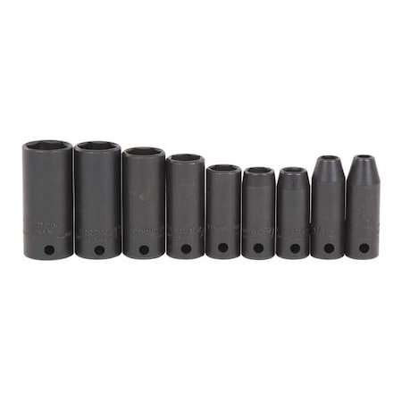 Impact Socket Set 3/8 In Dr 9 pc Type J72117 by USA Proto Socket Sets