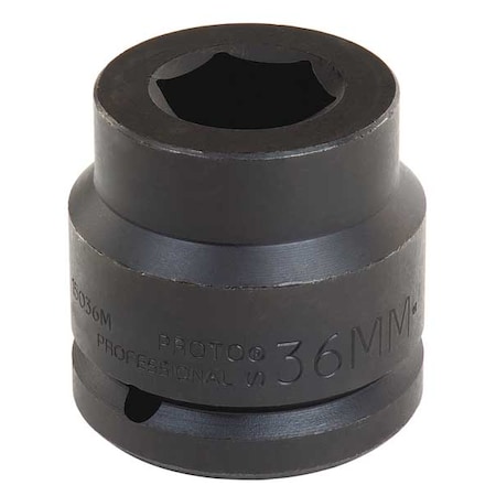 Impact Socket 1 1/2 In Dr 60mm 6 pt by USA Proto Socket Wrench Accessories