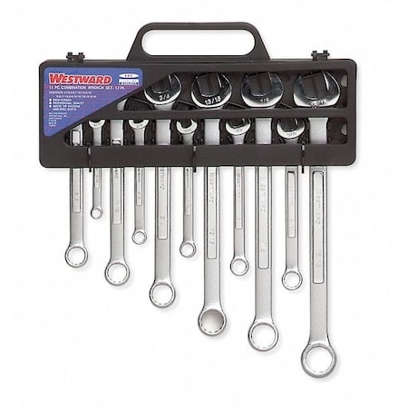 Combo Wrench Set Satin 5/16 15/16in 11Pc by USA Westward Combination Wrench Sets