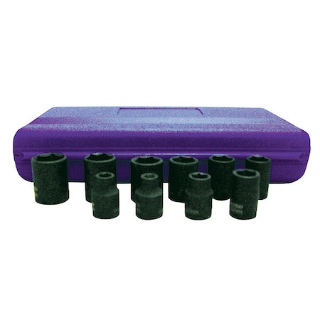 Impact Socket Set 3/8" Dr 9 pc by USA Westward Socket Sets