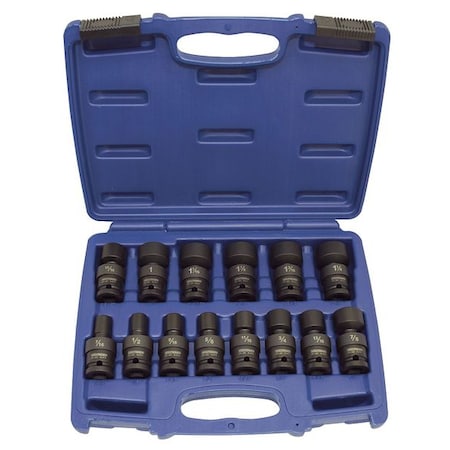 Impact Socket Set Flex 1/2 in. 14 pcs. by USA Westward Socket Sets